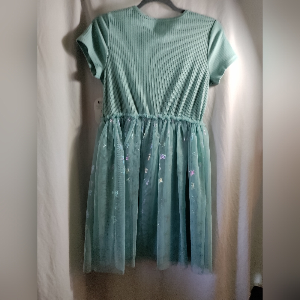 Wonder Nation Teal Mint Green Kids Dress Size XL 14-16. NWTags. - Picture 2 of 8